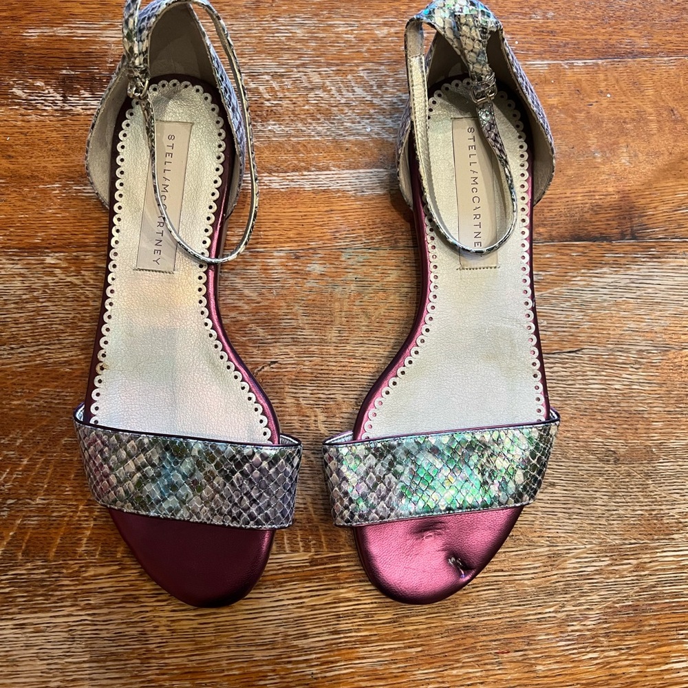 Stella McCartney Multicolor Snakeskin Sandals